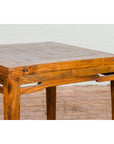 Qing Dynasty Elm Stool or Drinks Table with Horse Hoof Feet and Humpback Apron-14. Asian & Chinese Furniture, Art, Antiques, Vintage Home Décor for sale at FEA Home