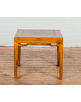 Qing Dynasty Elm Stool or Drinks Table with Horse Hoof Feet and Humpback Apron-15. Asian & Chinese Furniture, Art, Antiques, Vintage Home Décor for sale at FEA Home