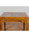 Qing Dynasty Elm Stool or Drinks Table with Horse Hoof Feet and Humpback Apron-3. Asian & Chinese Furniture, Art, Antiques, Vintage Home Décor for sale at FEA Home