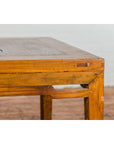 Qing Dynasty Elm Stool or Drinks Table with Horse Hoof Feet and Humpback Apron-6. Asian & Chinese Furniture, Art, Antiques, Vintage Home Décor for sale at FEA Home