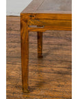 Qing Dynasty Elm Stool or Drinks Table with Horse Hoof Feet and Humpback Apron-7. Asian & Chinese Furniture, Art, Antiques, Vintage Home Décor for sale at FEA Home