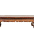 Qing Dynasty Period Low Kang Table with Carved Bats and Cabriole Legs-16. Asian & Chinese Furniture, Art, Antiques, Vintage Home Décor for sale at FEA Home