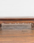 Qing Dynasty Period Low Kang Table with Carved Bats and Cabriole Legs-3. Asian & Chinese Furniture, Art, Antiques, Vintage Home Décor for sale at FEA Home