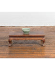 Qing Dynasty Period Low Kang Table with Carved Bats and Cabriole Legs-4. Asian & Chinese Furniture, Art, Antiques, Vintage Home Décor for sale at FEA Home