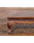 Qing Dynasty Period Low Kang Table with Carved Bats and Cabriole Legs-6. Asian & Chinese Furniture, Art, Antiques, Vintage Home Décor for sale at FEA Home