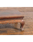 Qing Dynasty Period Low Kang Table with Carved Bats and Cabriole Legs-7. Asian & Chinese Furniture, Art, Antiques, Vintage Home Décor for sale at FEA Home