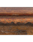 Qing Dynasty Period Low Kang Table with Carved Bats and Cabriole Legs-8. Asian & Chinese Furniture, Art, Antiques, Vintage Home Décor for sale at FEA Home