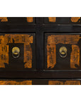 Pair of Black & Brown Apothecary Side Cabinets-11. Asian & Chinese Furniture, Art, Antiques, Vintage Home Décor for sale at FEA Home