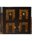 Pair of Chinese Qing Dynasty Black Lacquer Apothecary Cabinets with Calligraphy-5. Asian & Chinese Furniture, Art, Antiques, Vintage Home Décor for sale at FEA Home