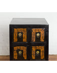 Pair of Chinese Qing Dynasty Black Lacquer Apothecary Cabinets with Calligraphy-6. Asian & Chinese Furniture, Art, Antiques, Vintage Home Décor for sale at FEA Home