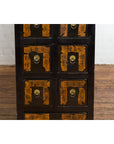 Pair of Black & Brown Apothecary Side Cabinets-9. Asian & Chinese Furniture, Art, Antiques, Vintage Home Décor for sale at FEA Home