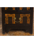 Pair of Chinese Qing Dynasty Black Lacquer Apothecary Cabinets with Calligraphy-9. Asian & Chinese Furniture, Art, Antiques, Vintage Home Décor for sale at FEA Home