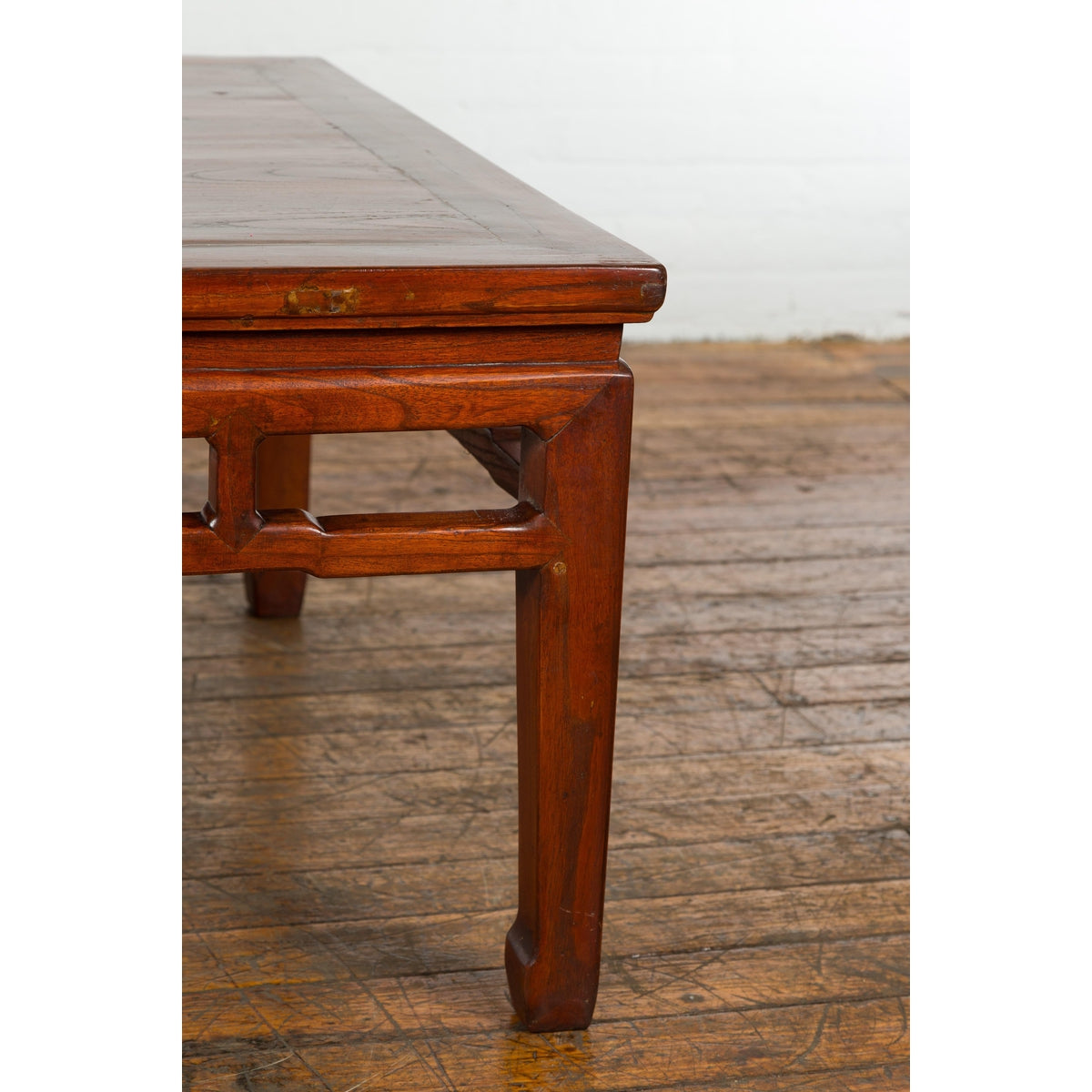 Rich Brown Square Shaped Coffee Table with Spacious Top-11. Asian & Chinese Furniture, Art, Antiques, Vintage Home Décor for sale at FEA Home