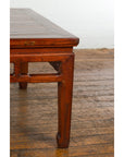 Rich Brown Square Shaped Coffee Table with Spacious Top-11. Asian & Chinese Furniture, Art, Antiques, Vintage Home Décor for sale at FEA Home