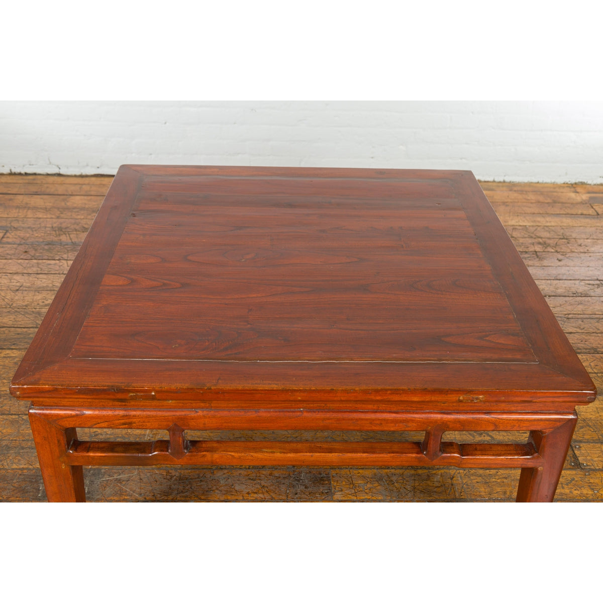 Rich Brown Square Shaped Coffee Table with Spacious Top-12. Asian & Chinese Furniture, Art, Antiques, Vintage Home Décor for sale at FEA Home