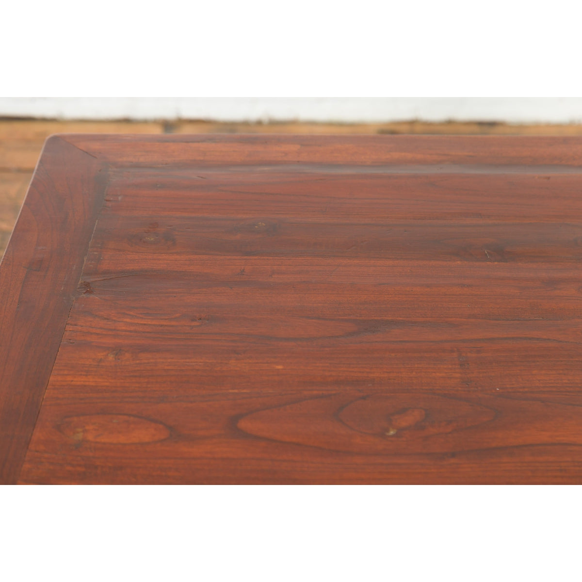 Rich Brown Square Shaped Coffee Table with Spacious Top-13. Asian & Chinese Furniture, Art, Antiques, Vintage Home Décor for sale at FEA Home
