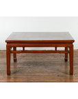 Rich Brown Square Shaped Coffee Table with Spacious Top-15. Asian & Chinese Furniture, Art, Antiques, Vintage Home Décor for sale at FEA Home