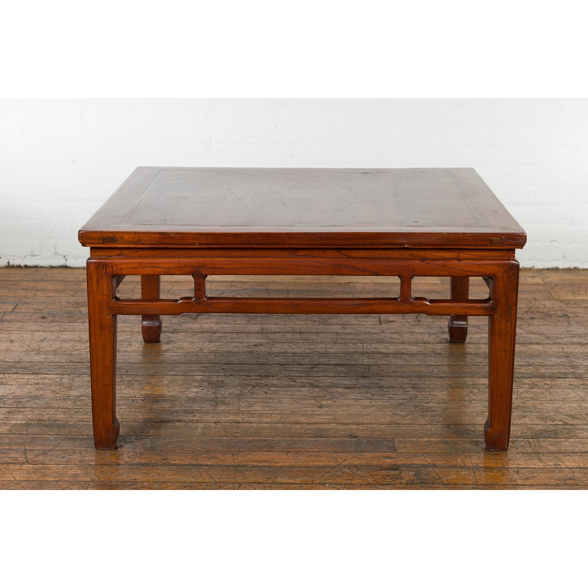 Rich Brown Square Shaped Coffee Table with Spacious Top-17. Asian & Chinese Furniture, Art, Antiques, Vintage Home Décor for sale at FEA Home