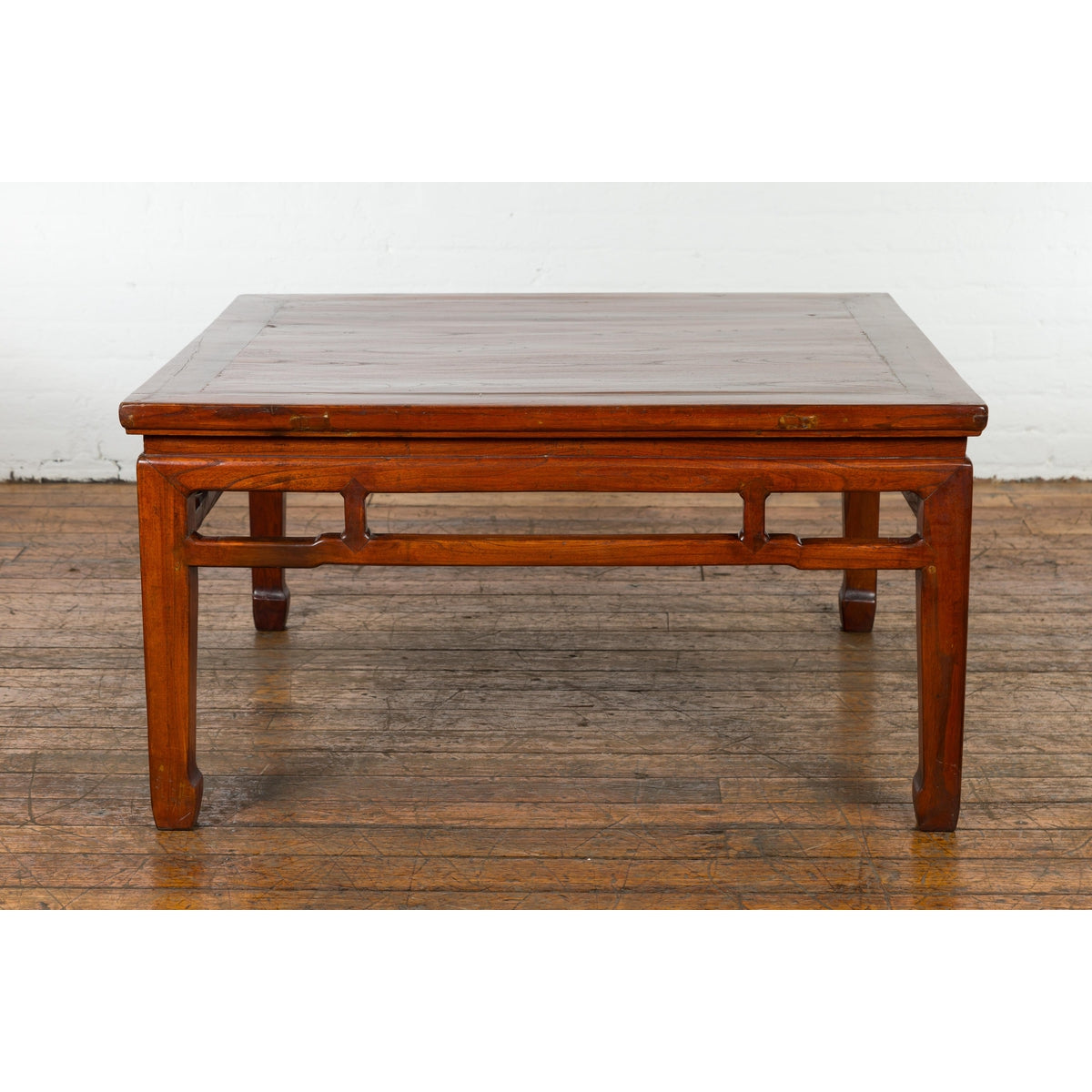 Rich Brown Square Shaped Coffee Table with Spacious Top-3. Asian & Chinese Furniture, Art, Antiques, Vintage Home Décor for sale at FEA Home