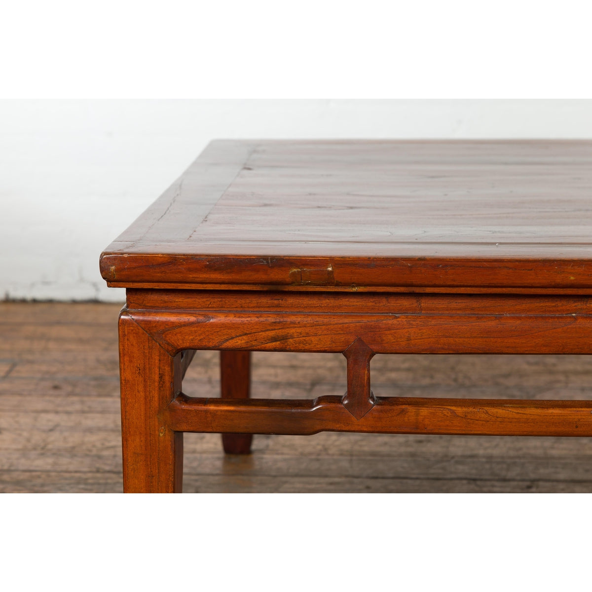 Rich Brown Square Shaped Coffee Table with Spacious Top-5. Asian & Chinese Furniture, Art, Antiques, Vintage Home Décor for sale at FEA Home