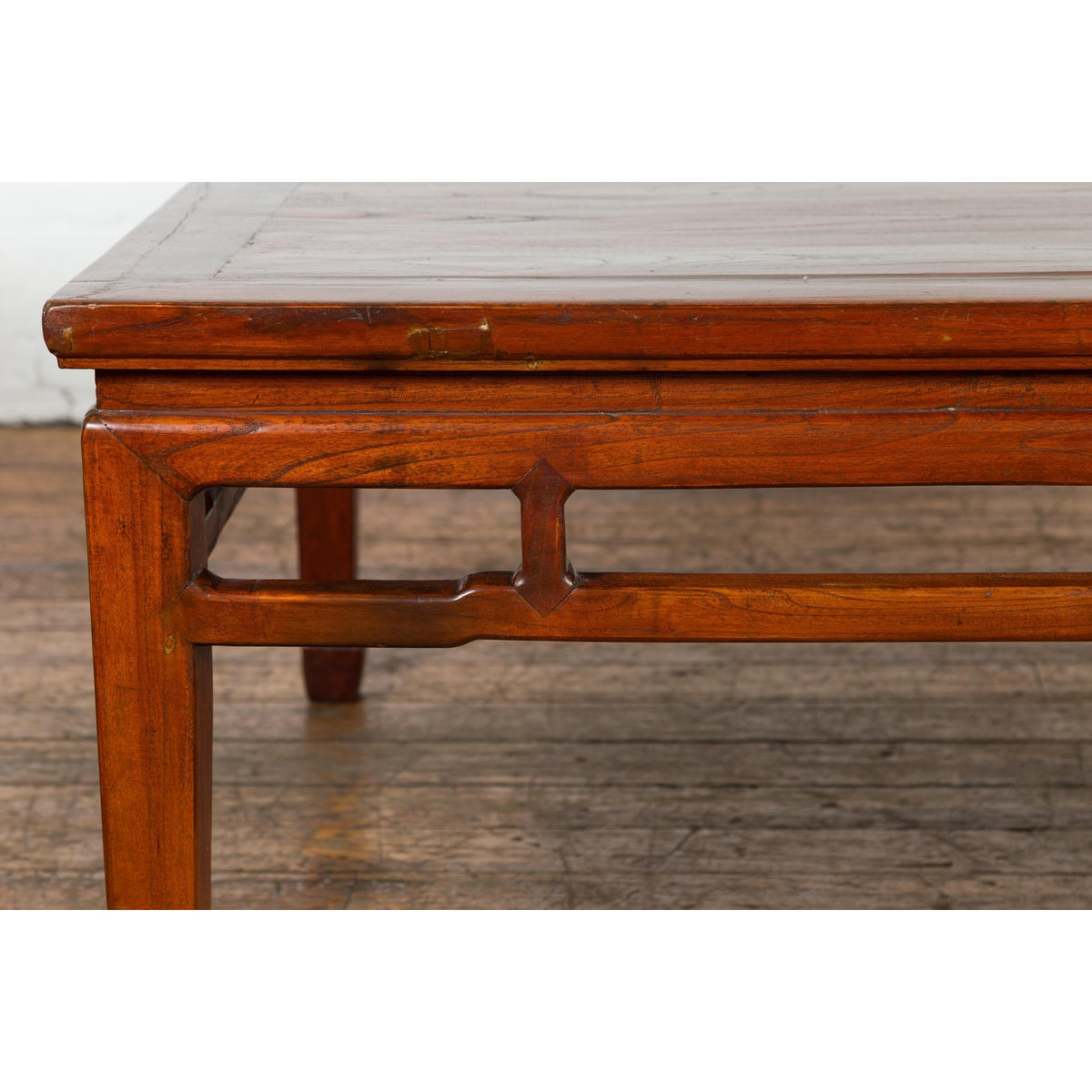 Rich Brown Square Shaped Coffee Table with Spacious Top-7. Asian & Chinese Furniture, Art, Antiques, Vintage Home Décor for sale at FEA Home