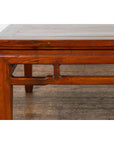 Rich Brown Square Shaped Coffee Table with Spacious Top-7. Asian & Chinese Furniture, Art, Antiques, Vintage Home Décor for sale at FEA Home