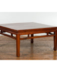 Rich Brown Square Shaped Coffee Table with Spacious Top-8. Asian & Chinese Furniture, Art, Antiques, Vintage Home Décor for sale at FEA Home