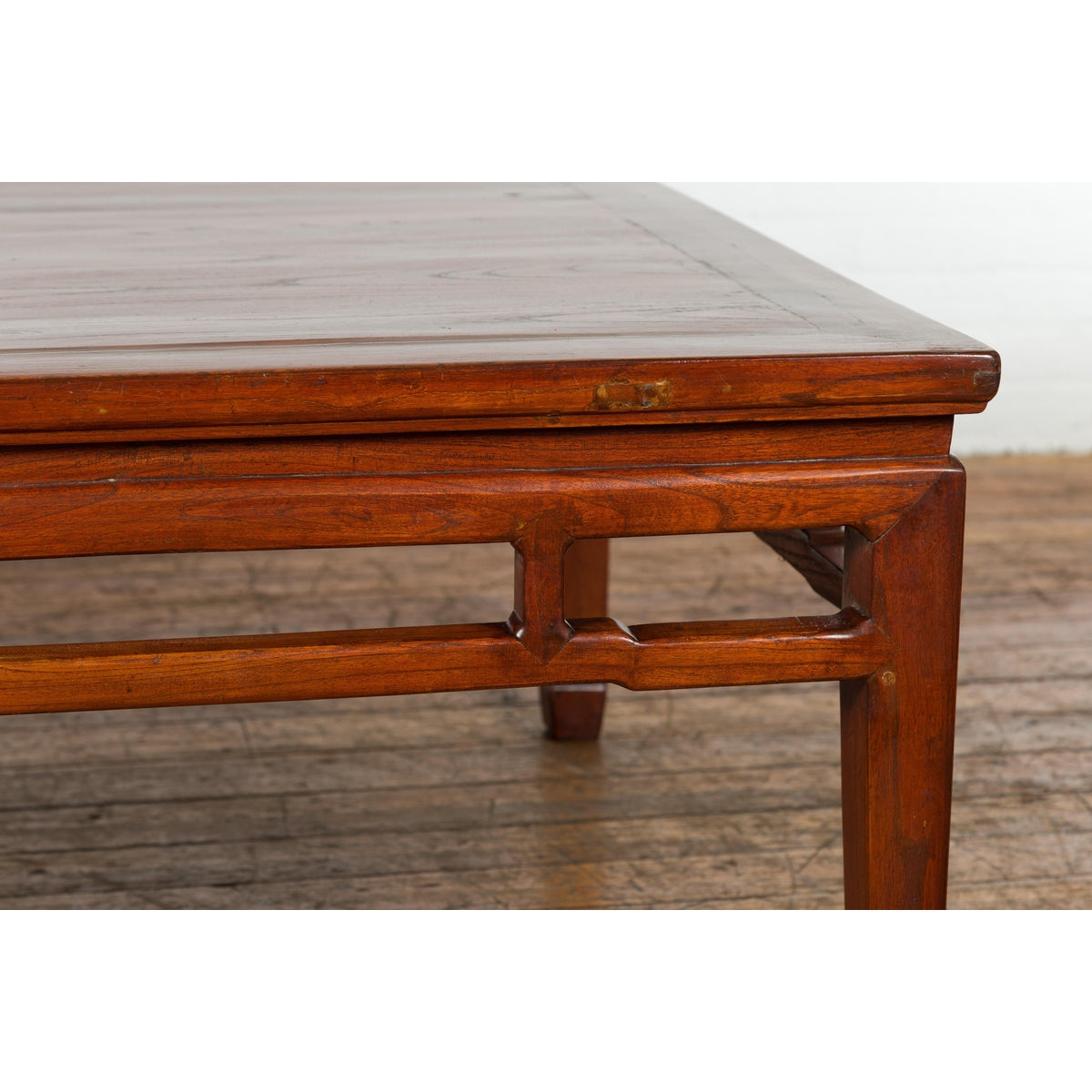 Rich Brown Square Shaped Coffee Table with Spacious Top-9. Asian & Chinese Furniture, Art, Antiques, Vintage Home Décor for sale at FEA Home