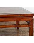 Rich Brown Square Shaped Coffee Table with Spacious Top-9. Asian & Chinese Furniture, Art, Antiques, Vintage Home Décor for sale at FEA Home