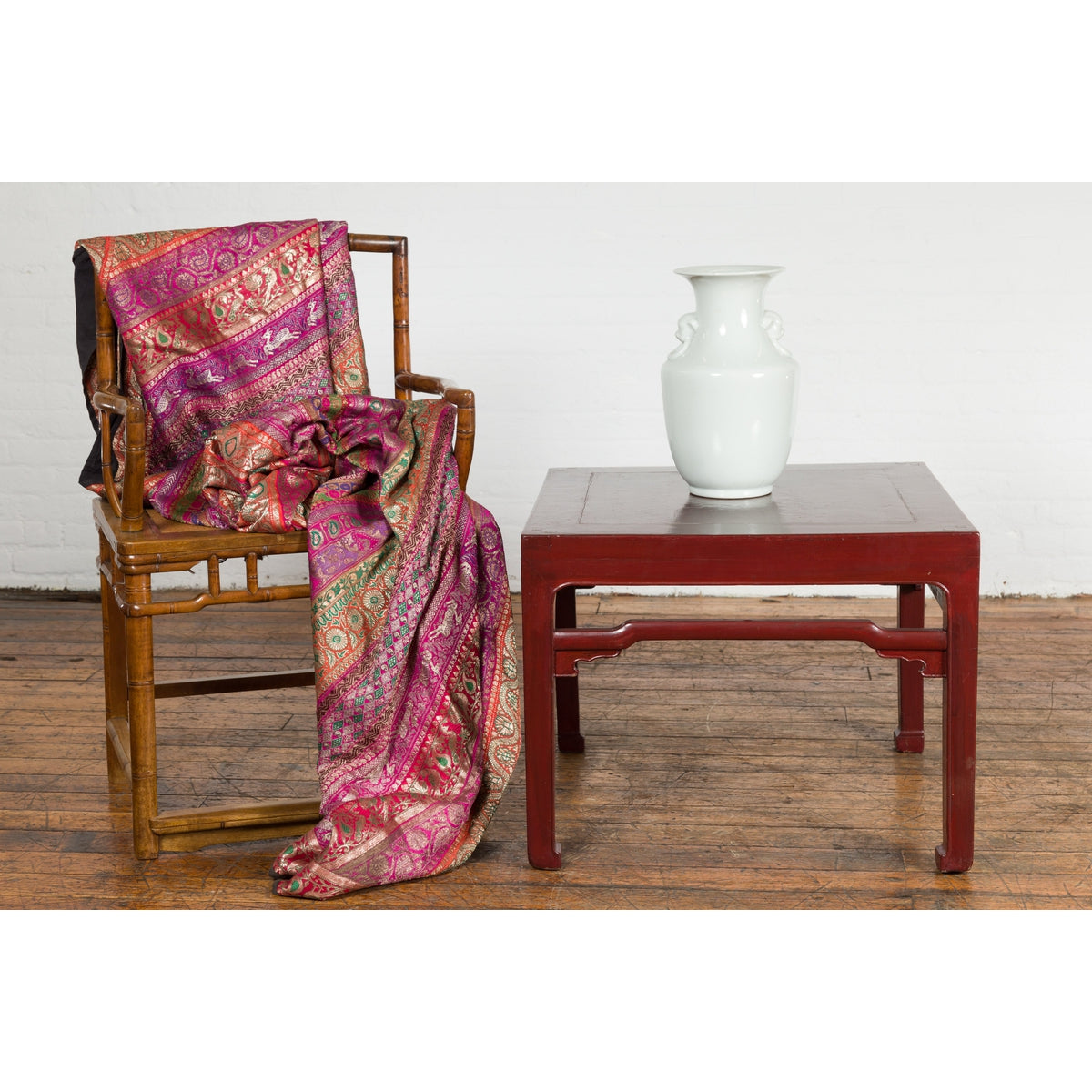Chinese Late Qing Dynasty Period Red Lacquered Low Table with Horsehoof Feet-3. Asian & Chinese Furniture, Art, Antiques, Vintage Home Décor for sale at FEA Home