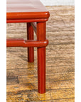 Red Square Side Table with Humpback Stretcher-12. Asian & Chinese Furniture, Art, Antiques, Vintage Home Décor for sale at FEA Home