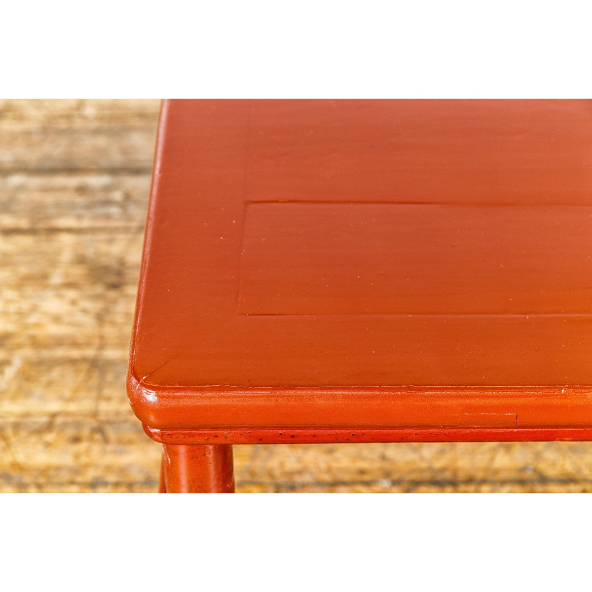 Qing Dynasty 19th Century Red Lacquer Side Table with Humpback Stretcher-19. Asian & Chinese Furniture, Art, Antiques, Vintage Home Décor for sale at FEA Home