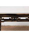 Chinese Vintage Black and Brown Low Console Table-6. Asian & Chinese Furniture, Art, Antiques, Vintage Home Décor for sale at FEA Home