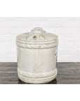 Meiji Period 19th Century Barrel Shaped Sake Jar with Calligraphy-13. Asian & Chinese Furniture, Art, Antiques, Vintage Home Décor for sale at FEA Home