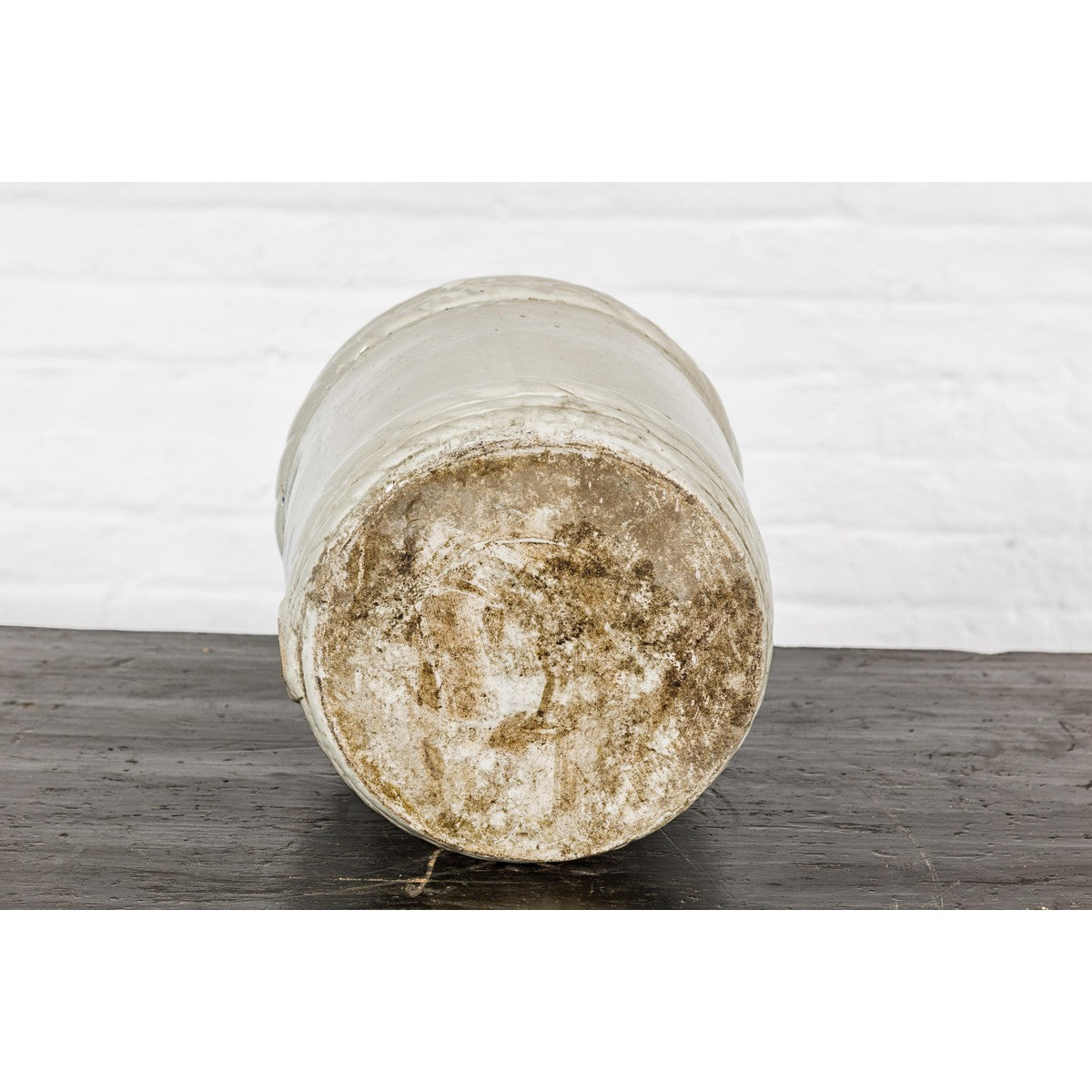 Meiji Period 19th Century Barrel Shaped Sake Jar with Calligraphy-16. Asian & Chinese Furniture, Art, Antiques, Vintage Home Décor for sale at FEA Home
