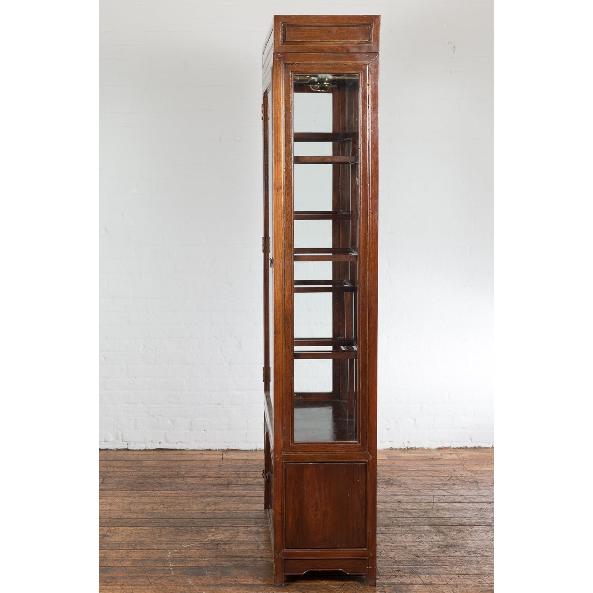 Qing Dynasty Style Retrofitted Vitrine Cabinet with Mirrors and Spot Lights-15. Asian & Chinese Furniture, Art, Antiques, Vintage Home Décor for sale at FEA Home