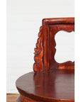 Chinese Late Qing Dynasty Diminutive Chair with Carved Back and Curving Legs-10. Asian & Chinese Furniture, Art, Antiques, Vintage Home Décor for sale at FEA Home