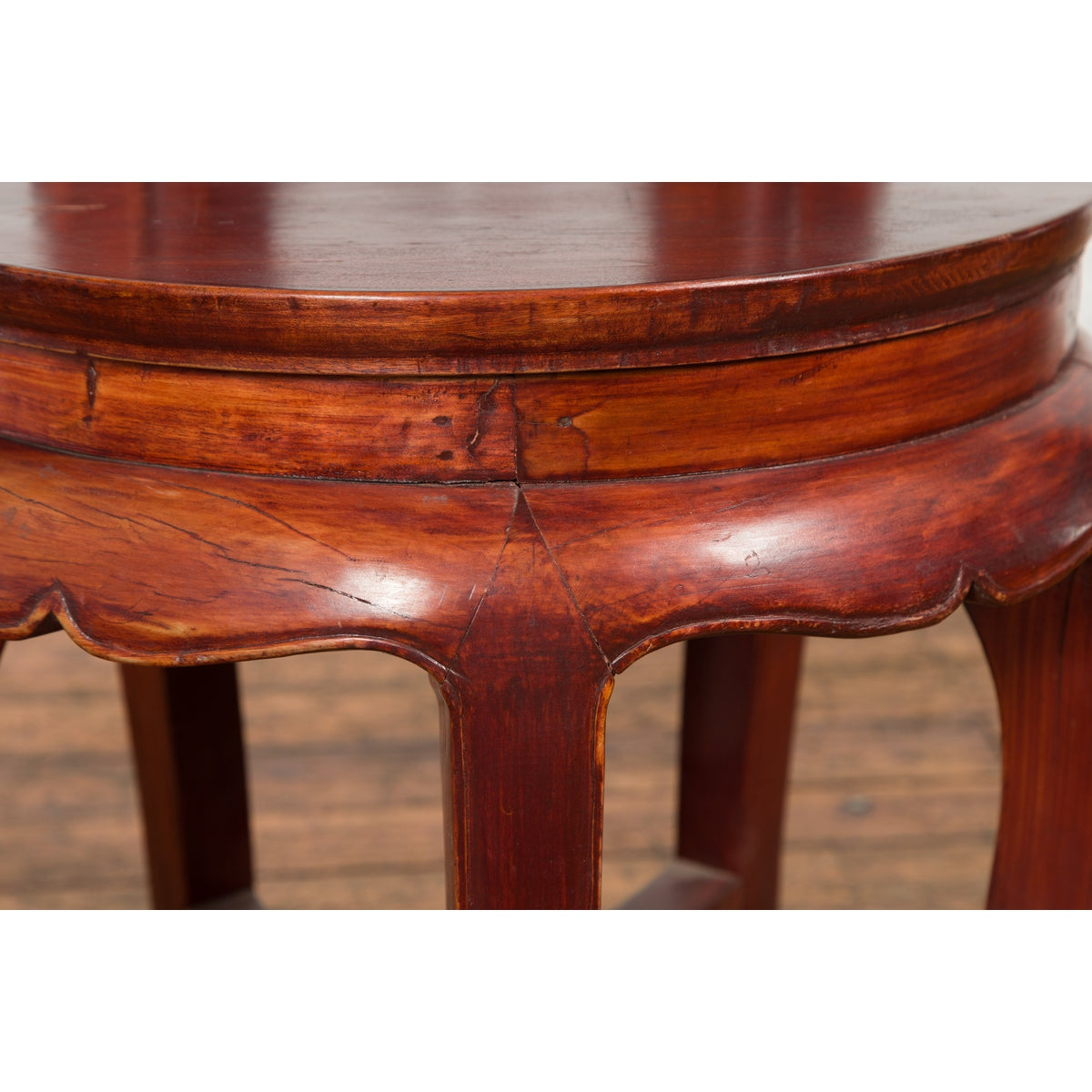 Chinese Late Qing Dynasty Diminutive Chair with Carved Back and Curving Legs-11. Asian & Chinese Furniture, Art, Antiques, Vintage Home Décor for sale at FEA Home