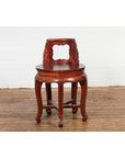 Chinese Late Qing Dynasty Diminutive Chair with Carved Back and Curving Legs-2. Asian & Chinese Furniture, Art, Antiques, Vintage Home Décor for sale at FEA Home