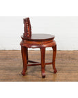 Chinese Late Qing Dynasty Diminutive Chair with Carved Back and Curving Legs-4. Asian & Chinese Furniture, Art, Antiques, Vintage Home Décor for sale at FEA Home