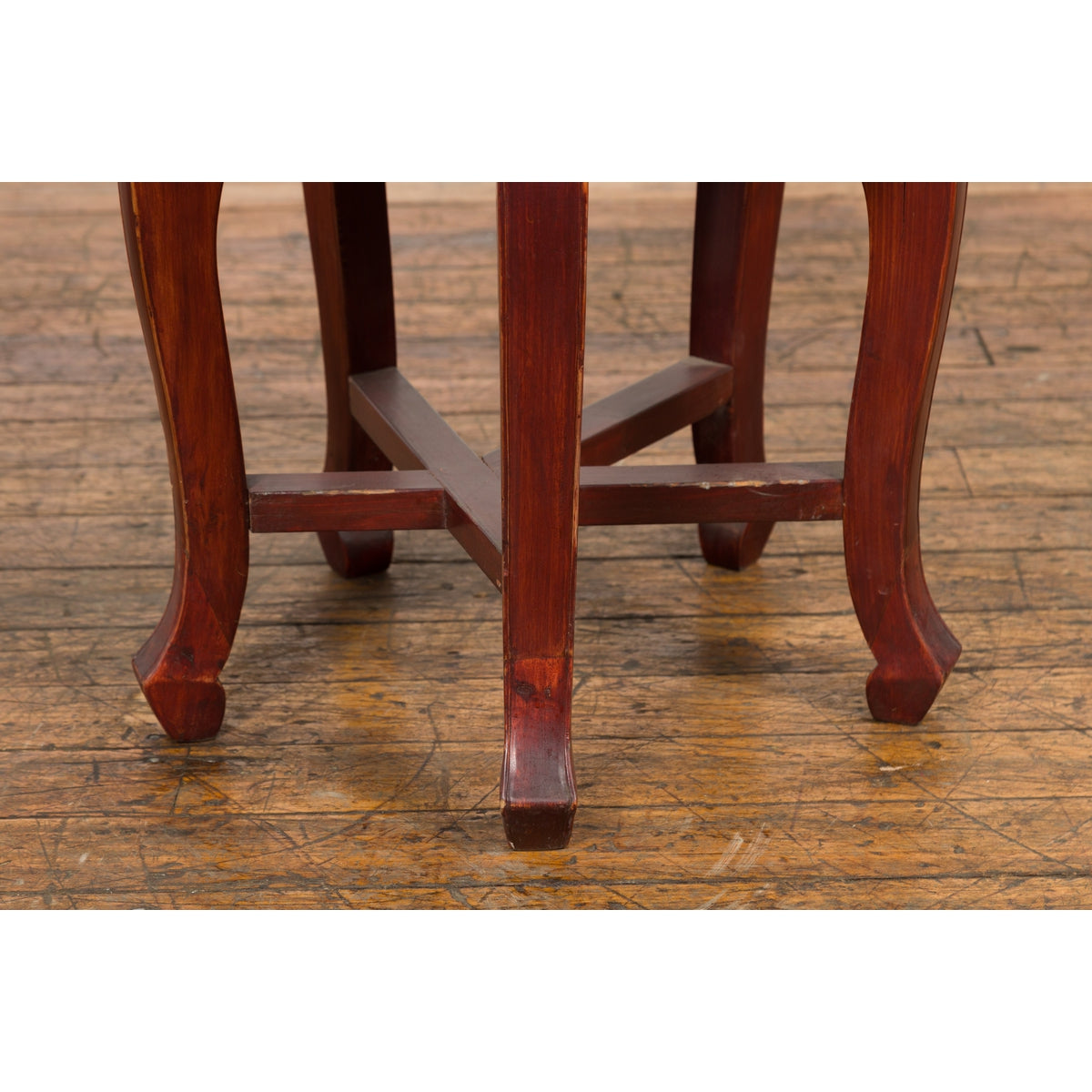 Chinese Late Qing Dynasty Diminutive Chair with Carved Back and Curving Legs-9. Asian & Chinese Furniture, Art, Antiques, Vintage Home Décor for sale at FEA Home