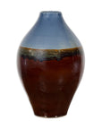 Contemporary Ceramic Vase with Blue & Brown Glaze-15. Asian & Chinese Furniture, Art, Antiques, Vintage Home Décor for sale at FEA Home