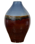 Contemporary Ceramic Vase with Blue & Brown Glaze-1. Asian & Chinese Furniture, Art, Antiques, Vintage Home Décor for sale at FEA Home