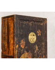 Qing Dynasty Hand-Painted Cabinet with Floral Décor, Doors and Drawers-12. Asian & Chinese Furniture, Art, Antiques, Vintage Home Décor for sale at FEA Home