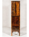 Qing Dynasty Hand-Painted Cabinet with Floral Décor, Doors and Drawers-14. Asian & Chinese Furniture, Art, Antiques, Vintage Home Décor for sale at FEA Home