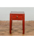 Antique Qing Dynasty Red Lacquer Side Table-2. Asian & Chinese Furniture, Art, Antiques, Vintage Home Décor for sale at FEA Home