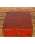Antique Qing Dynasty Red Lacquer Side Table-6. Asian & Chinese Furniture, Art, Antiques, Vintage Home Décor for sale at FEA Home