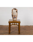Arita Japanese Style Vase with Gold, Blue and Orange Floral Motifs-3. Asian & Chinese Furniture, Art, Antiques, Vintage Home Décor for sale at FEA Home