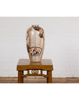Arita Japanese Style Vase with Gold, Blue and Orange Floral Motifs-4. Asian & Chinese Furniture, Art, Antiques, Vintage Home Décor for sale at FEA Home