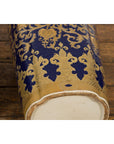 Pair of Dark Blue and Gold Vintage Vases with Intricate Design-19. Asian & Chinese Furniture, Art, Antiques, Vintage Home Décor for sale at FEA Home